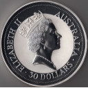 1992 AUSTRALIA 30 Dollari 1 kg argento Kookaburra Investimento